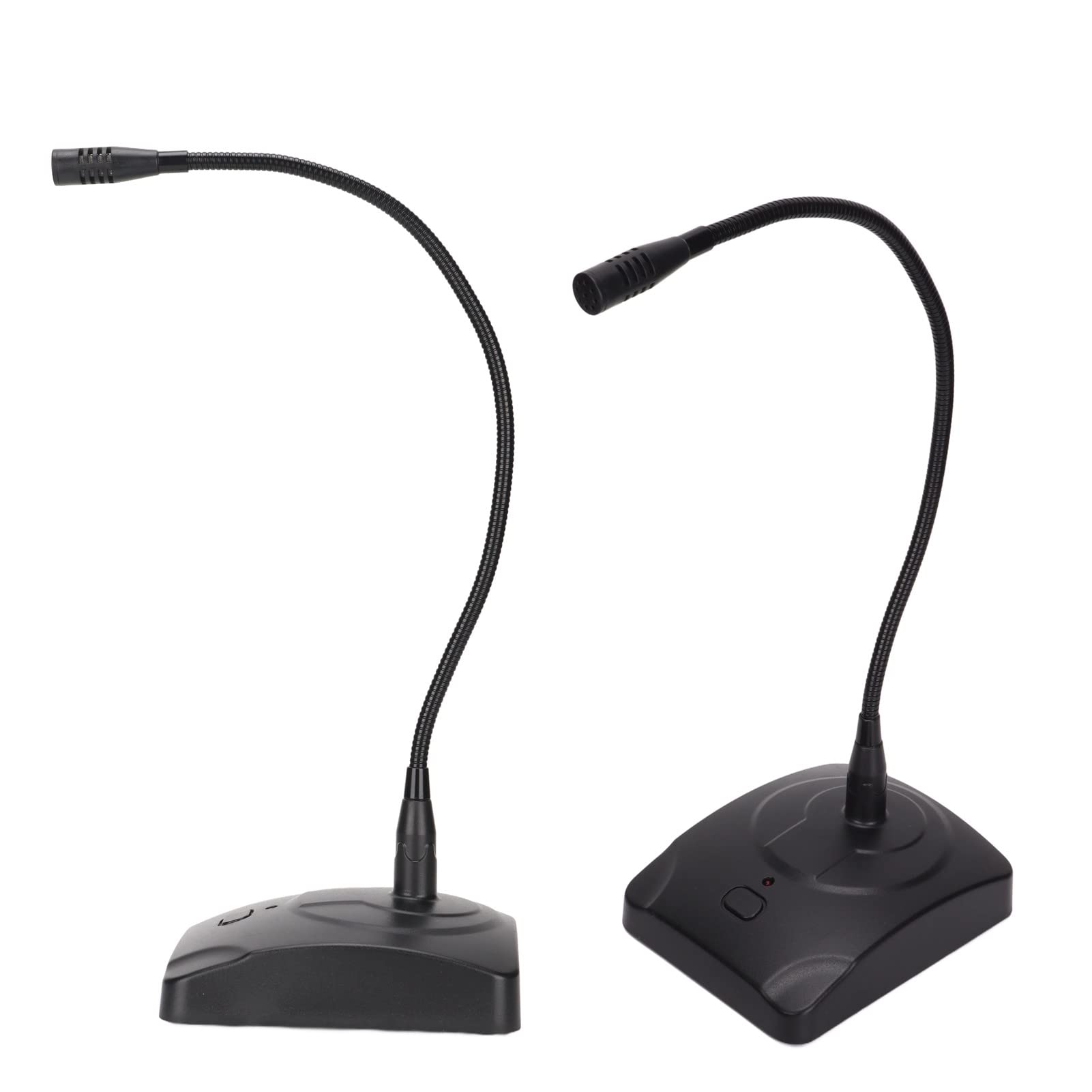 Goshyda Microfono USB da Tavolo, Microfono a Collo D'Oca Regolabile a 360 Gradi Microfono Cablato USB con Cavo XLR a 6,35 Mm, Indicatore LED, Riduzione del Rumore, Interruttore One Touch