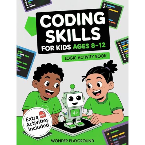 Coding Skills for Kids Ages 8–12 Audiolibro Por Wonder Playground arte de portada