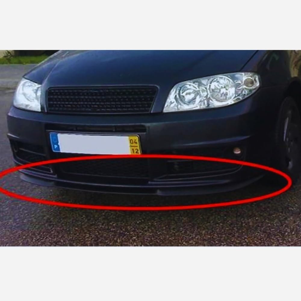 Per Fiat Punto 188 Cupra Splitter Paraurti Anteriore Labbro 3 Pezzi 6 Colori Body Kit (Bianco)