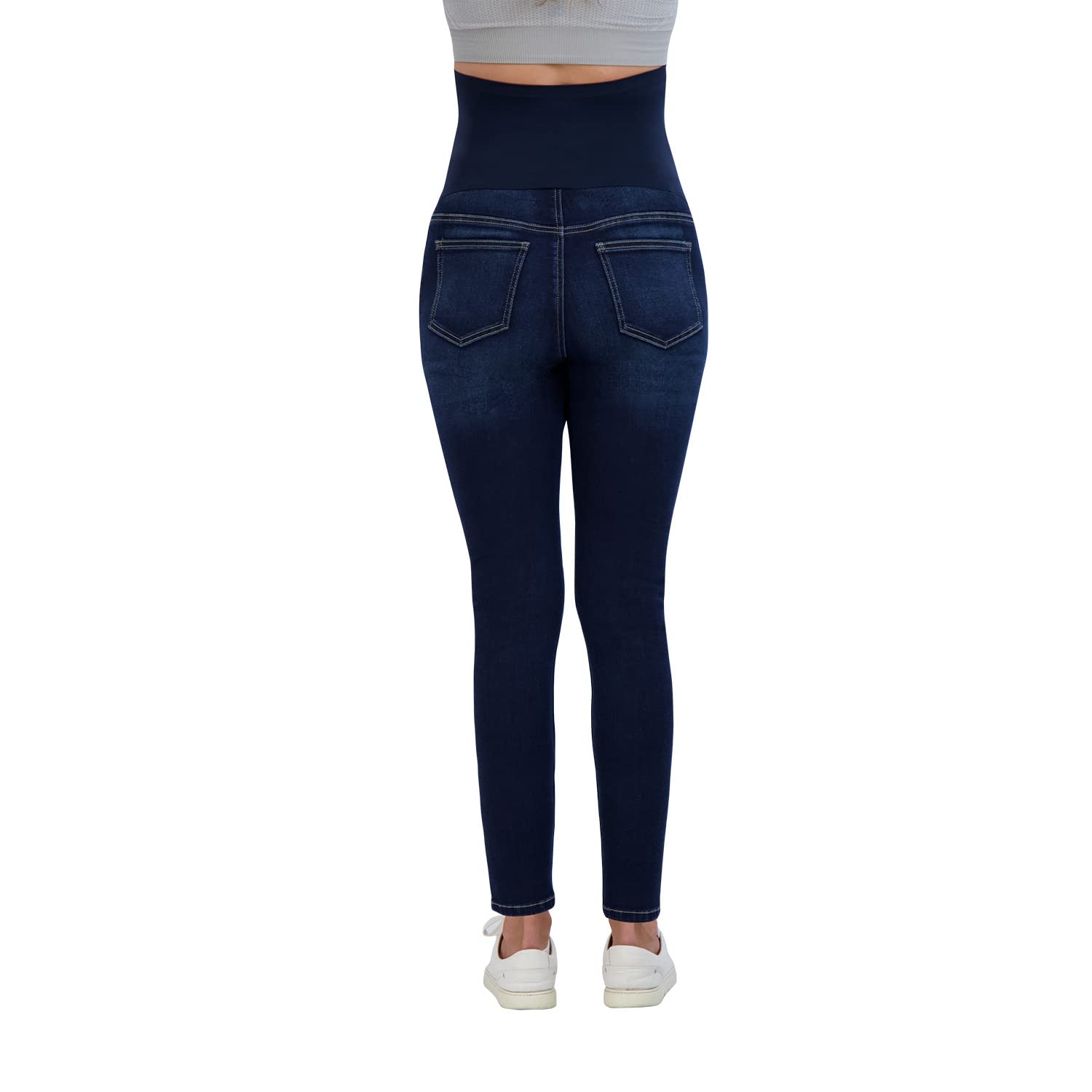 Savi Parker Jeans de Maternidad para Mujer sobre el Vientre - Ropa de Embarazo para Todas Las Estaciones, Pantalones de Maternidad - Entrepierna de 29 Pulgadas, Lavado Oscuro, X-Large