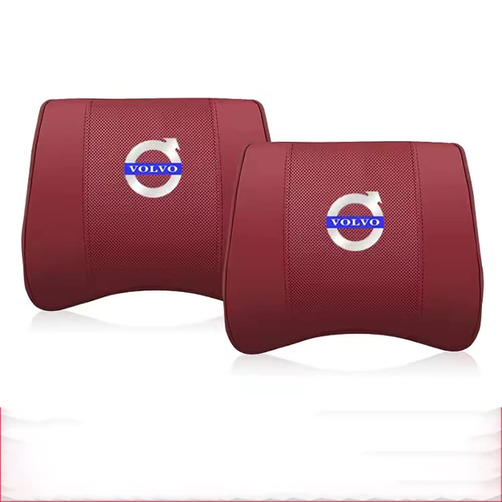 2 Piezas Car Viaje Largo Suave Memoria Reposacabezas ergonómico, para Volvo La relajación del Cuello Alivia la Fatiga,B