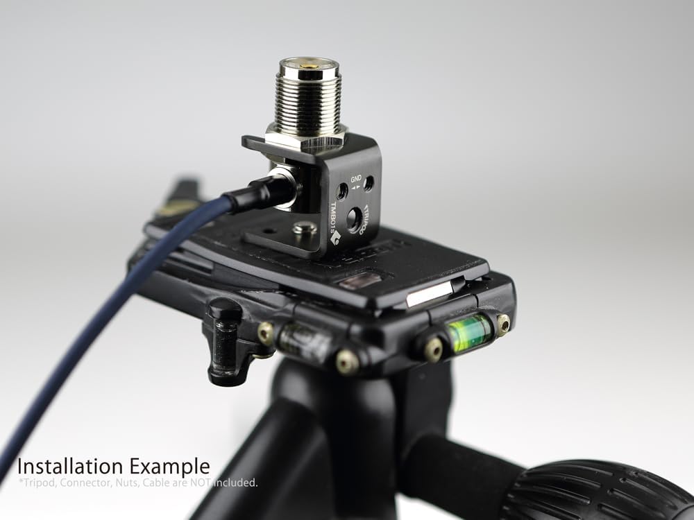 TMB01s Ultra Compact Tiny Tripod Antenna Mount Adapter 1/4"-20 Threaded Ham Radio POTA/SOTA & Outdoor Hiking Traveling by Insight Engineering