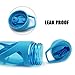 Bonison Sale-19 oz Newest Design Sports Tritan Plastic Water Bottle Straw Lid Leak Proof Flip Top Cap Portable to-Go Gym School with Handle and Cleaning Brush - Blue