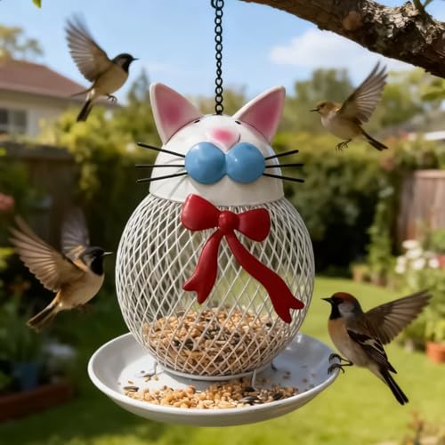 Mangeoire à oiseaux anti-écureuils de balcon pour observer les pinsons