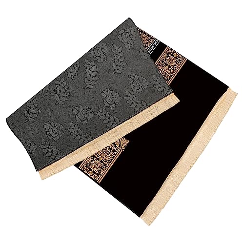 TINAYAUE 80 x 120cm Cozy Muslim Prayer Carpet Soft Worship Mat Islamic Prayer Mat Large Arab Area Rugs Ramadan Gifts Mecca Mat Yoga Meditation Pad for Living Room Bedroom Porch - Image 3