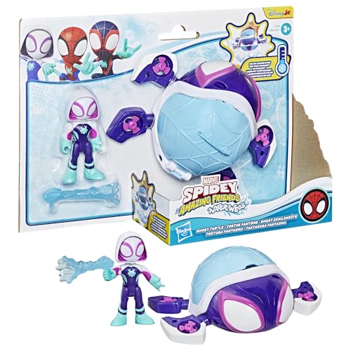 Marvel Spidey et Ses Amis Extraordinaires Water-Webs Tortue fantôme, sous-Marin Jouet, Violet