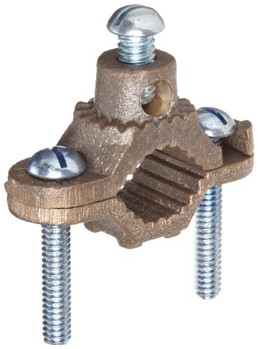 Morris Products 91660 Ground Pipe Clamp, With Adaptor Serrations, 2-10 Wire Range, 1/2