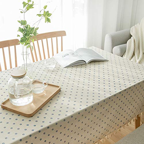 Nappe de table carré rectangulaire lin coton pour table basse salon - 6