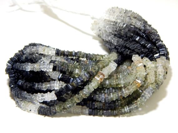 Rutile Noir perles heishi naturelles pour remplacer les perles rondes et styliser vos bracelets
