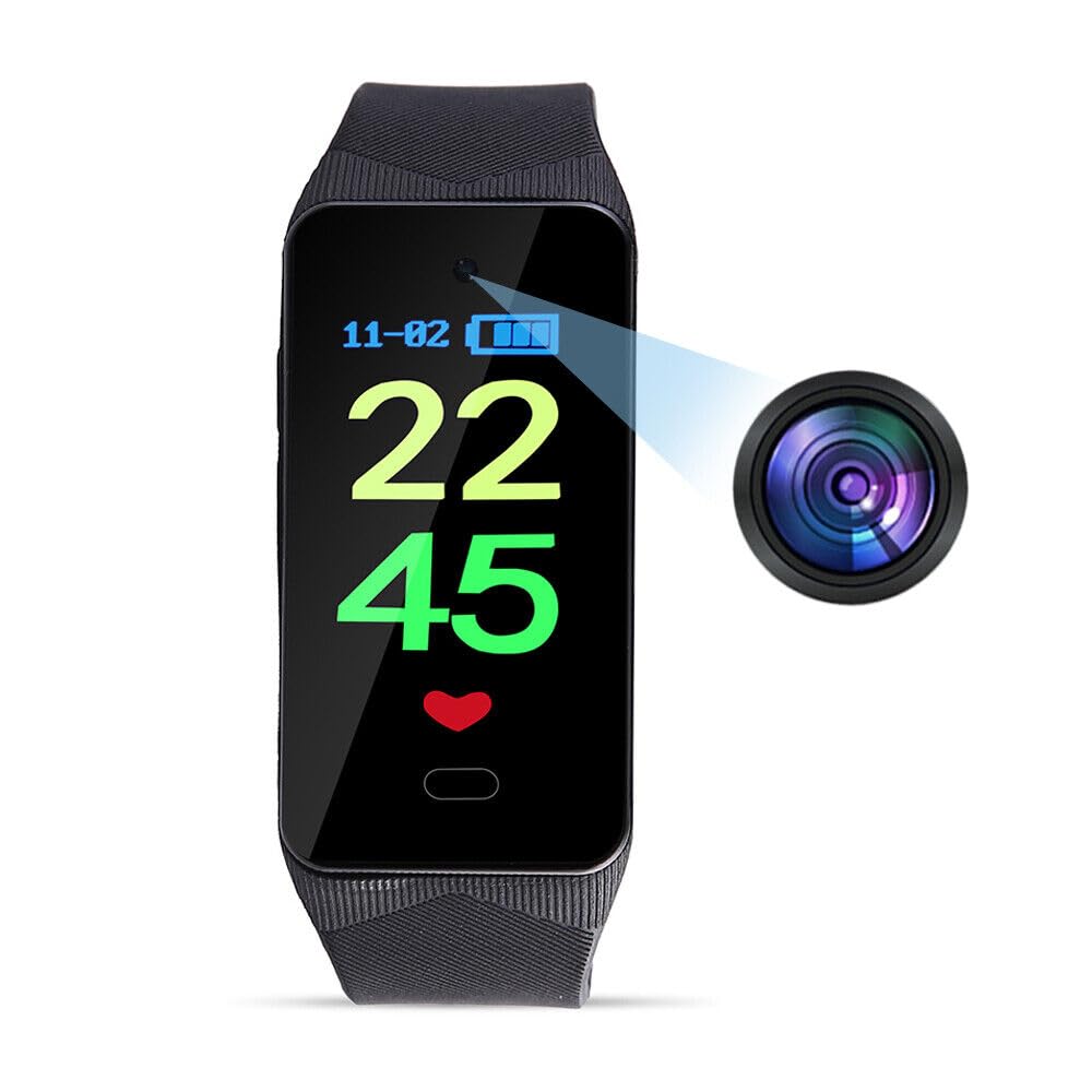 1080P Wrist Bracelet Design Watch Mini Discreet Camera with Time and Date Display Wide-Angle Lens Sports Bracelet Video Recorder Security Cam-image-19