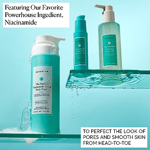 Image of Naturium The Purifier Niacinamide Serum Body Wash, Cleansing & Hydrating Gel-Serum, Dermatologist Tested, Paraben & Cruelty Free, 16.9 oz
