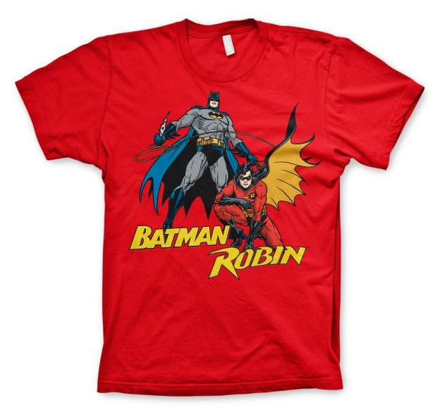 T-Shirt Robin Batman Homme Rouge Idéal pour Vos Sorties Geek