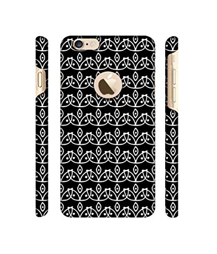 Image of Amazon Brand - Solimo Designer White Flowers Pattern 3D Printed Hard Back Case Mobile Cover for Apple iPhone 6 / 6S (Logo Cut)