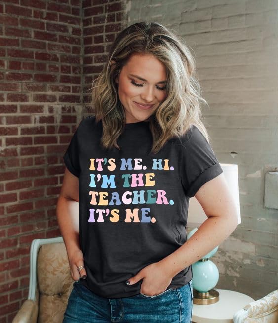 Teacher Shirts Women Teach Print Graphic Tees Kindergarten Elementary Teaching Life Shirts Back to School Tees Tops - Image 5