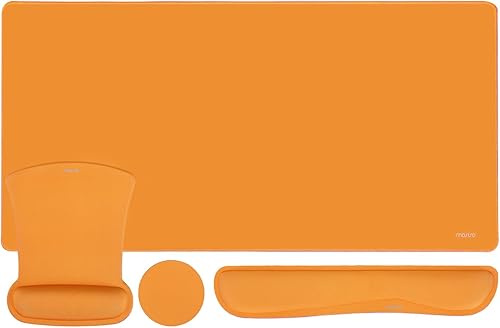 Miniatura 10 de MOSISO Juego de alfombrillas de ratón para teclado, almohadilla grande para gaming y reposamuñecas para teclado, reposamuñecas y posavasos para