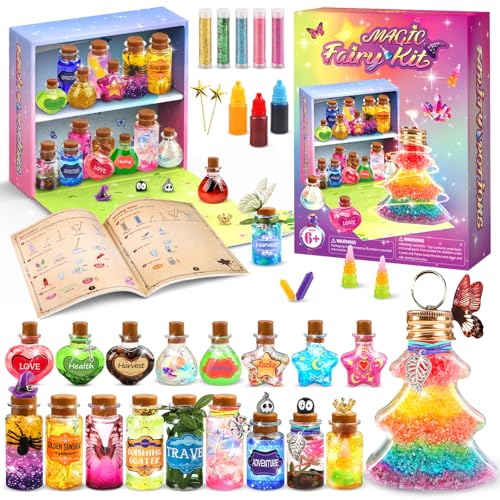 Potion Magic Kit for Kids, Creative Magic Fairy Arts and Crafts Kit Birthday Gifts Toys for Girls 6 7 8 9 10 11 12+ Year Old Boys Decorations Family Activities Party Favors