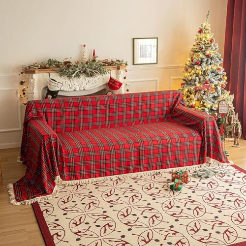 Housse de canapé anti-taches 180x230 protège votre salon des animaux pendant les fêtes de Noël - 4