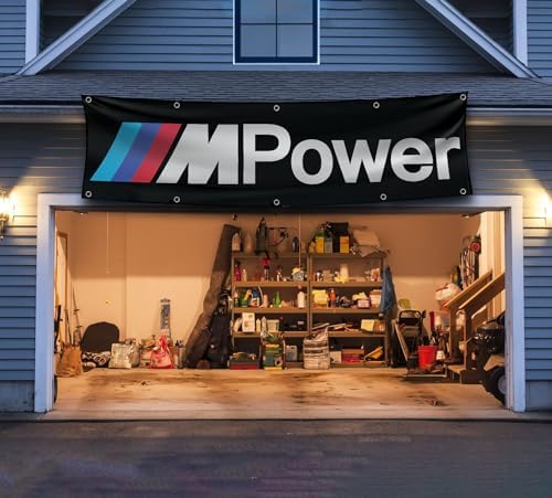 BMW Flag Banner3x5ft Vertical M Power Wall Decor Garage Man Cave Flag - Foto 6