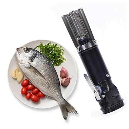 TFCFL Electric Fish Scaler Fishing Cleaner, Fish Scale Scraper Cleaner, Universal 120W Electric Fish Scaler, Waterproof Fish Scale Remover Machine, USA