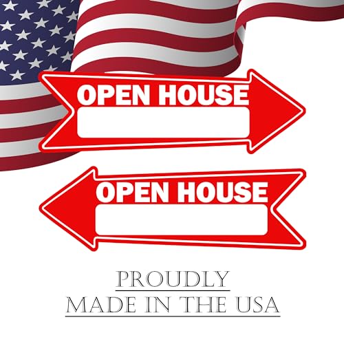 Rogue River Tactical 6 Piece Open House Arrow Yard Sign For Sale By Owner, Realtor, Real Estate 16x5 Inch - Image 8