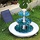 AMZtime DIY 3.5W Solarbrunnen für Draussen, 3Schicht Abnehmbares Vogelbad und Vogelfutter, Vogelbadset mit Solarbrunnen, Passend für Vogelbad und Gartenszenen Solarbrunnenset，Solarbrunnen für Draussen