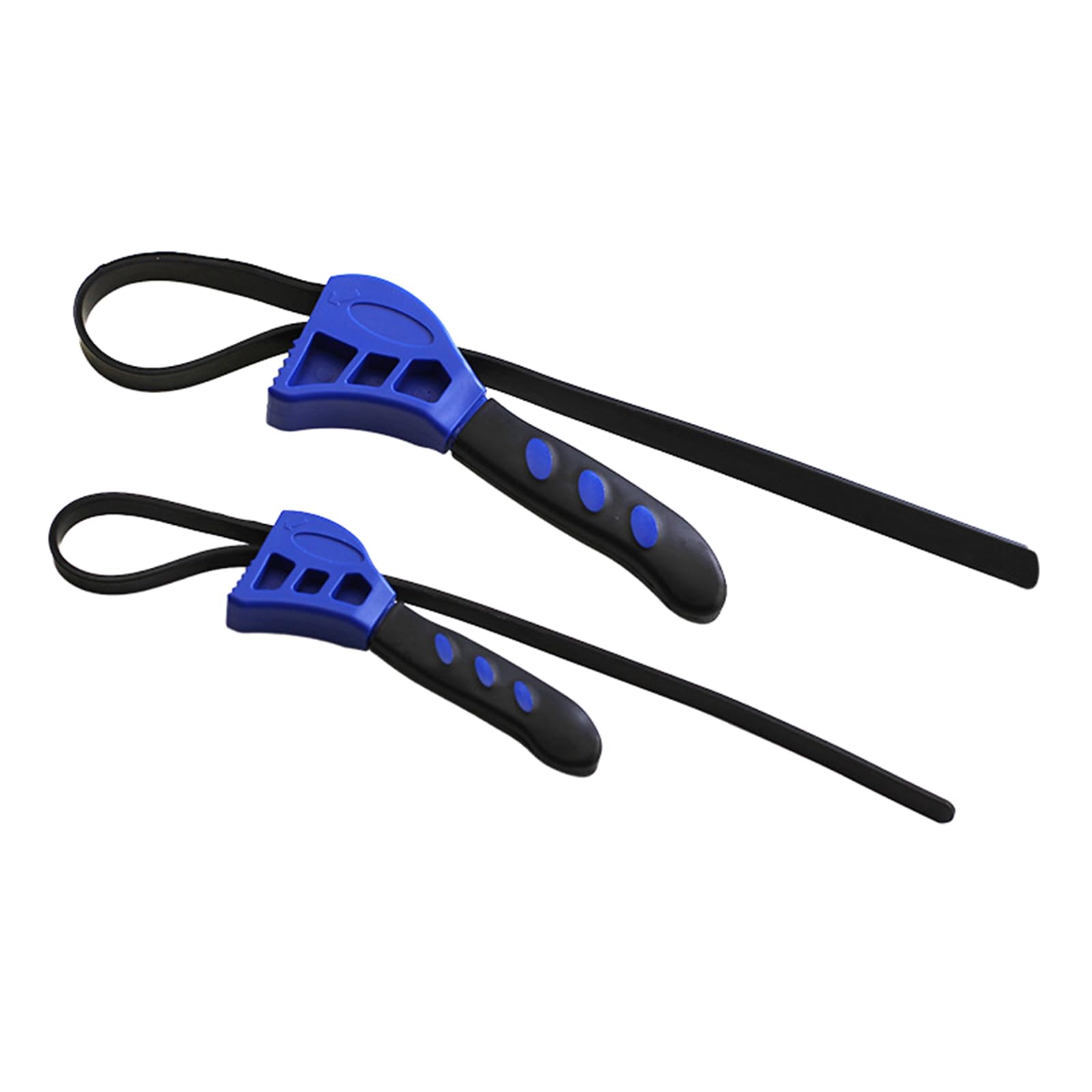Kalttoy 2Pcs Strap Wrench Set Adjustable Rubber Strap Wrench Jar Opener Pipe For Plumbers Replacement Set