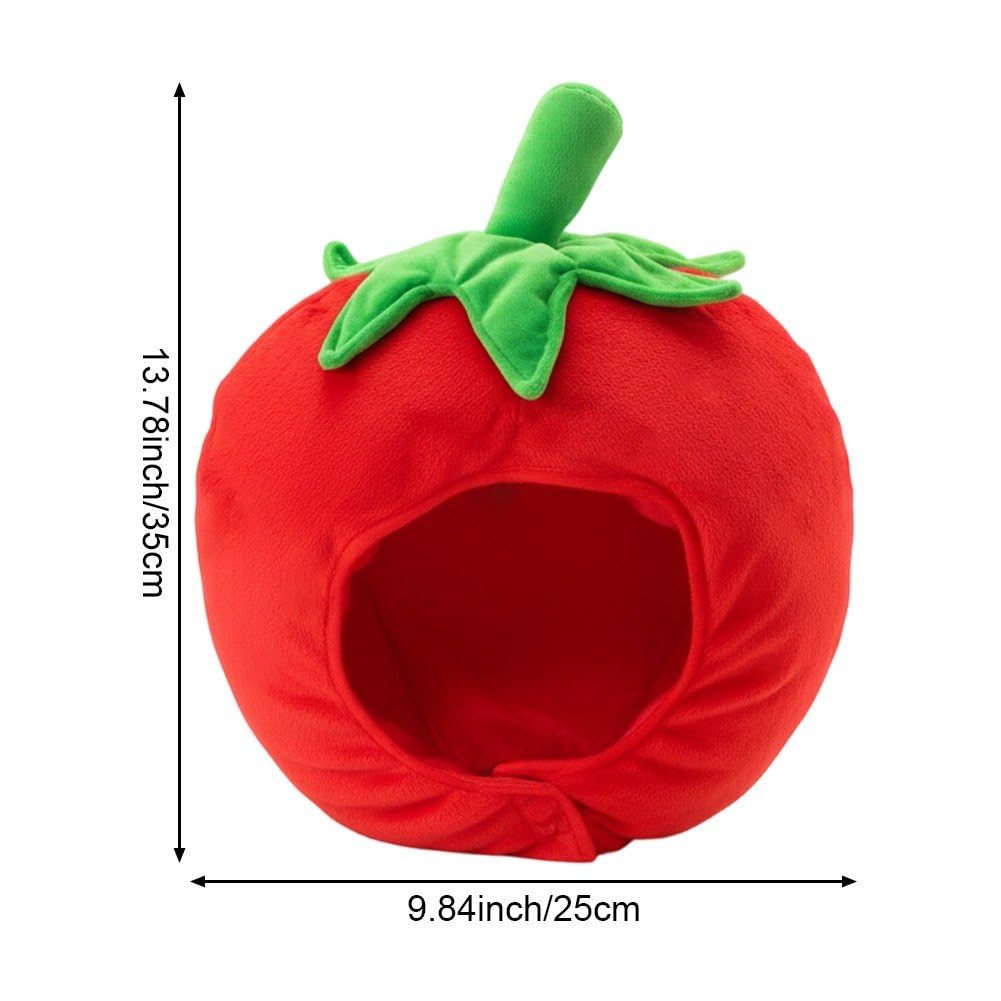 Amazon.co.jp: Vuogli ヘッドギア かわいい トマト 帽子 ぬいぐるみ