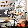 12 Etichette Decorative per Halloween - Zucche Spaventose, Teschio, Fantasma - Decorazioni da Appendere, Biglietti di Carta, Ornamenti per Albero Con Corde per Trucco o Trattamento #4