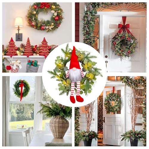 Couronne gnome de porte d'entrée style ferme pour embellir votre maison - 5