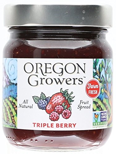 Oregon Growers All Natural Fruit Spread, Triple Berry, 12 oz