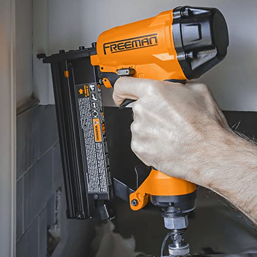 Freeman G2Xl31 2Nd Generation Pneumatic 3-In-1 16 And 18 Gauge 2" Finish Nailer/Stapler With Adjustable Metal Belt Hook And 1/4" Npt Air Connector #TOP5