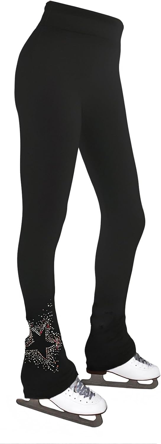 Figure Skating Pants for Girls and Women with Fleece Pentagram from Suitable for Training Wear