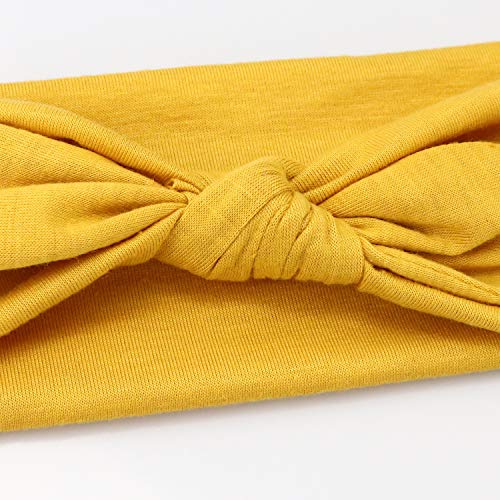 Dreshow 4 Pack Headbands For Women Bow Knotted Hair Band Facial Cloth Rabbit Ears Running Sport Elastic Hair Wrap #TOP6