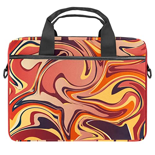 Sac à bandoulière pour ordinateur portable 13 13.3 14 pouces housse marbrée multicolore