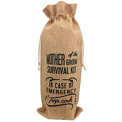 Mother of the Groom Survival Gift Wine Bag
