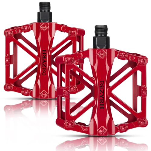 KEMIMOTO Mountain Bike Pedals MTB Bicycle Flat Pedals, 9/16'' CNC Aluminum Durable Sealed Bearings...