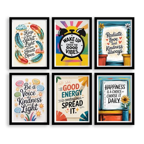 Enhance Your Personal Growth Journey with These Amazon India Finds 28 PAPER PAJAMA Framed Motivational Quote Wall Art for Bedroom & Min...