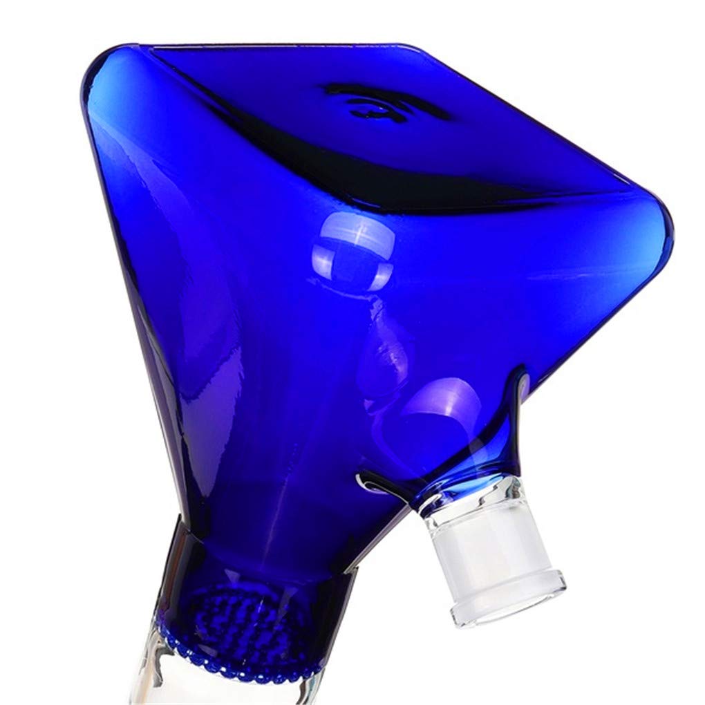 Aoheuo Grand Bong en verre épais de 40,6 cm pour fumer et recycler les tuyaux d'eau de 14,5 mm