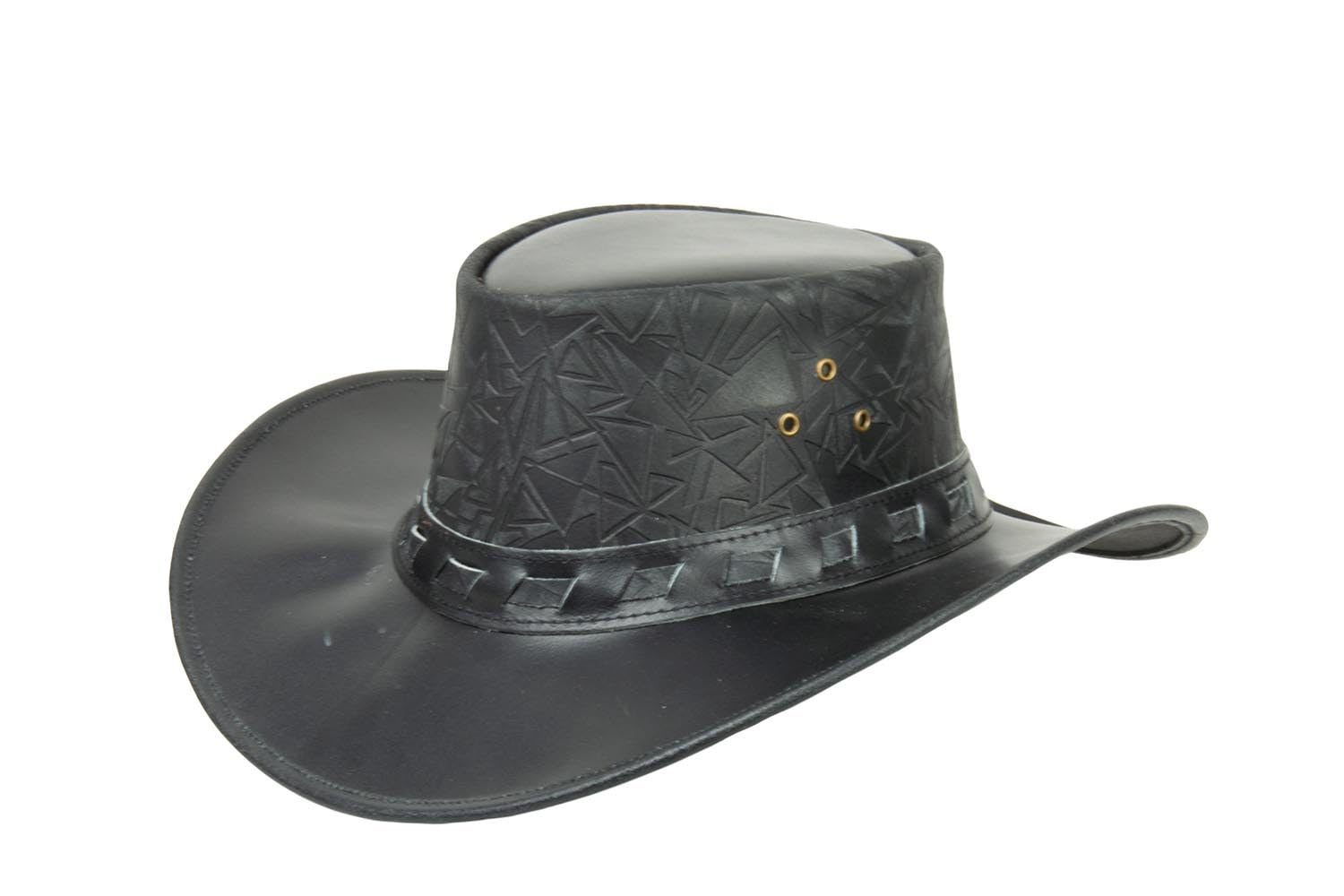 Black Jungle Altus Chapeau de cowboy en cuir style western australien