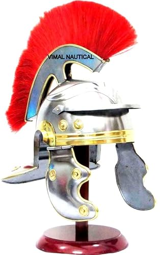 Vimal Nautical Casque médiéval romain Centurion Gallois - Casque de combat grecque spartiate - Taille 67 cm Cover