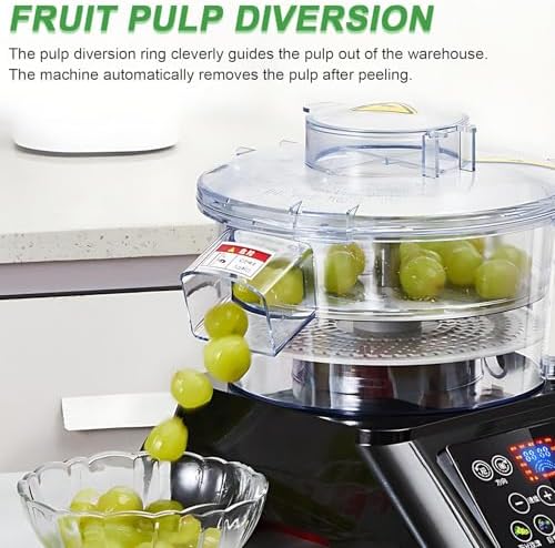 Automatic Electric Grape Peeler Machine - Efficient Low Noise Fruit & Garlic Peeler for Bakeries & Fruit Salad Prep, Fully Automatic, Compact Design, Easy to Use
