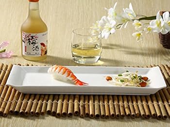 Amazon.co.jp: 西田(Nishida) 長皿(14号平皿) 寿司皿 すし皿 さんま皿