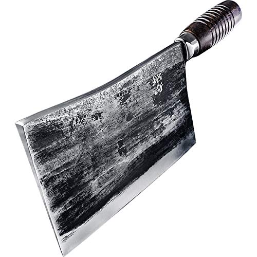 Schmied Geschmiedete Küche Traditionelle alte kommerzielle starke Knochen-Chopper-Markt verkaufen Fleischmesser Chefkoch spezielles großes Schneidwerkzeug Küchenmesser (Color : A blade 185x114 mm)