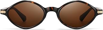 SUNGAIT Diamond Shape Sunglasses for Women Oval Small Narrow Trendy Fashion Stylish Shades
