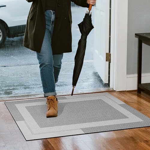 Diatomite Bath Mat, 12 * 16 Inch Non Slip Quick Dry Wear-Resistant Low Thickness Super Absorbent Bath Mat,Wear-Resistant Rubber Backing Minimalist Washable Bath Mats for Bathroom, Bathtub (Gray) - image 6