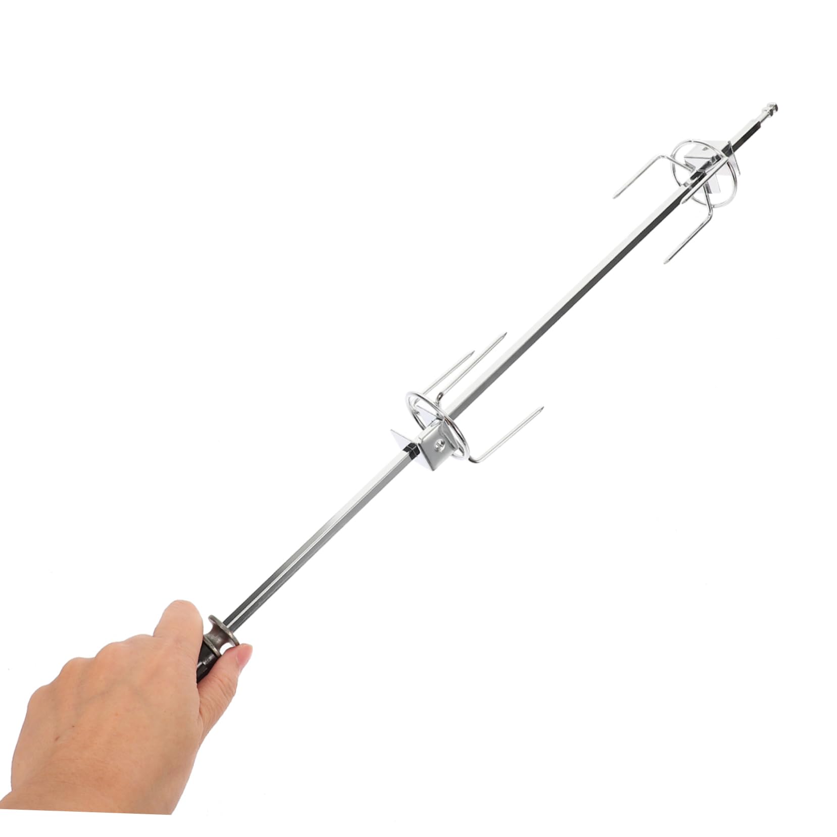 Toddmomy Rotante Inossidabile per Arrosto e Carne Strumento Portatile per Barbecue All con Resistente e Facile da Trasportare