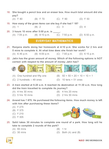 Image of MTG International Mathematics Olympiad (IMO) Workbook Class 2 - Chapter-wise MCQs with Achievers Section - SOF Olympiad Books For 2026-27 Exam
