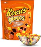 REESE'S Pieces Peanut Butter Bulk Candy, 1.36kg – Colorful Crunchy Candy for Valentine's Gifting & Snacking