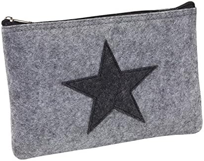 Elegancka teczka bankomatowa, portfel, etui na banknoty, filc z zamkiem błyskawicznym, również kosmetyczka