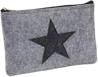 Elegancka teczka bankomatowa, portfel, etui na banknoty, filc z zamkiem błyskawicznym, również kosmetyczka